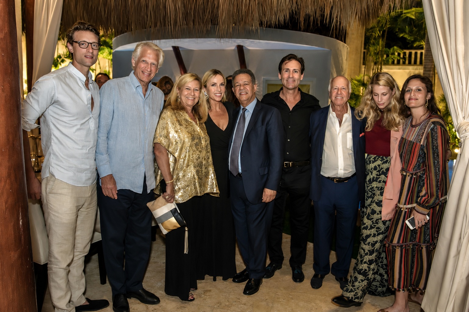 Nicolas Delrieu attending an international art and cultural gathering with guests